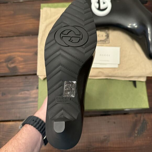 GUCCI Women's Interlocking G Rubber Ankle Boots - Picture 7 of 16